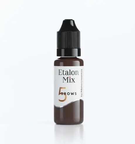 N°5 Dark chocolate - Pigment pour maquillage permanent sourcils - 15 ml