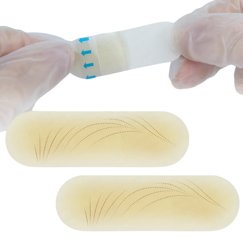 Patchs silicones pour sourcils avec pré-tracé - 5 Paires