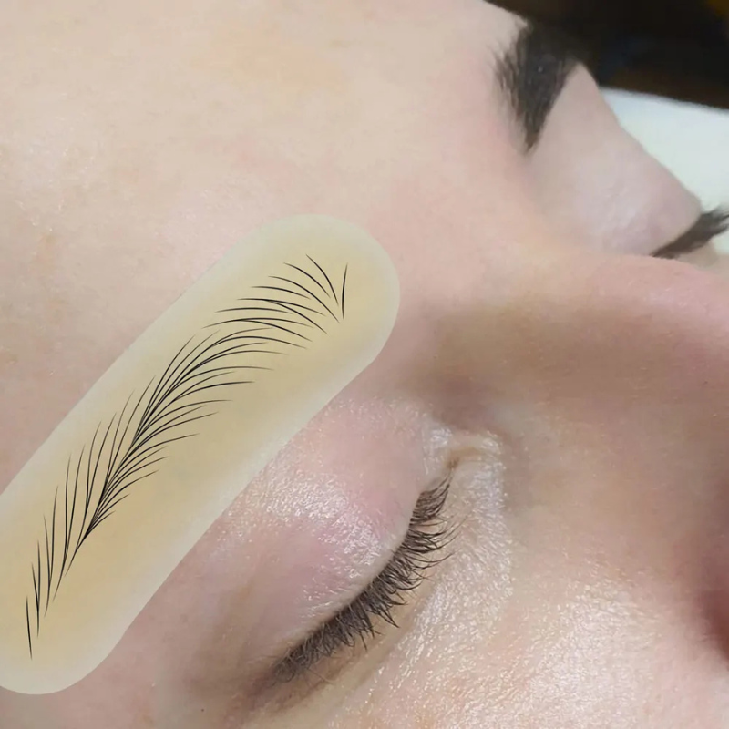 Patchs silicones pour sourcils vierges - 10 Unités