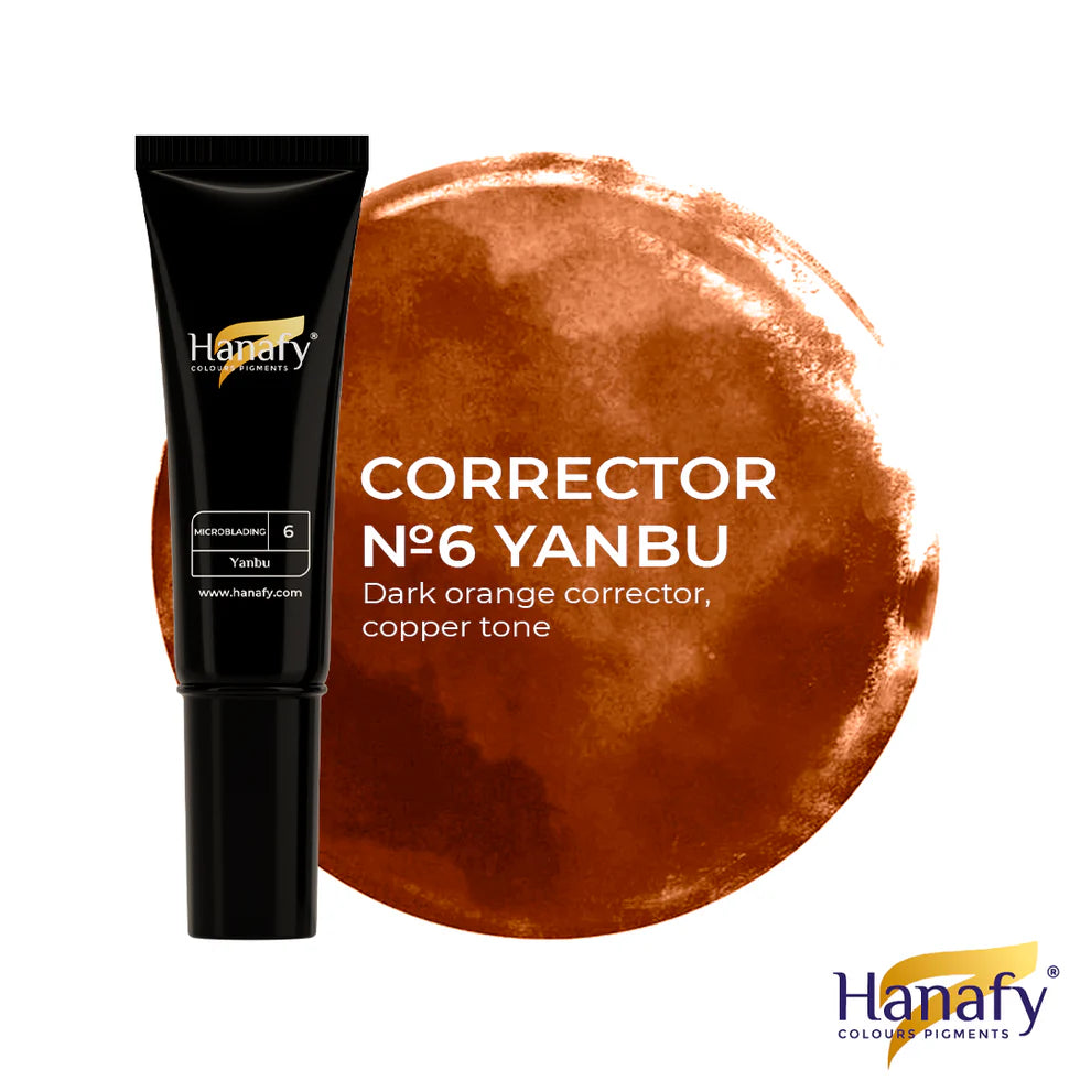N°6 Yanbu Corrector - Microblading - Hanafy Pigment - 10 ml - Non REACH