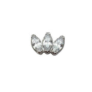 Sonia - Labret Filetage Interne - Finition Argent - M0.9(16G)