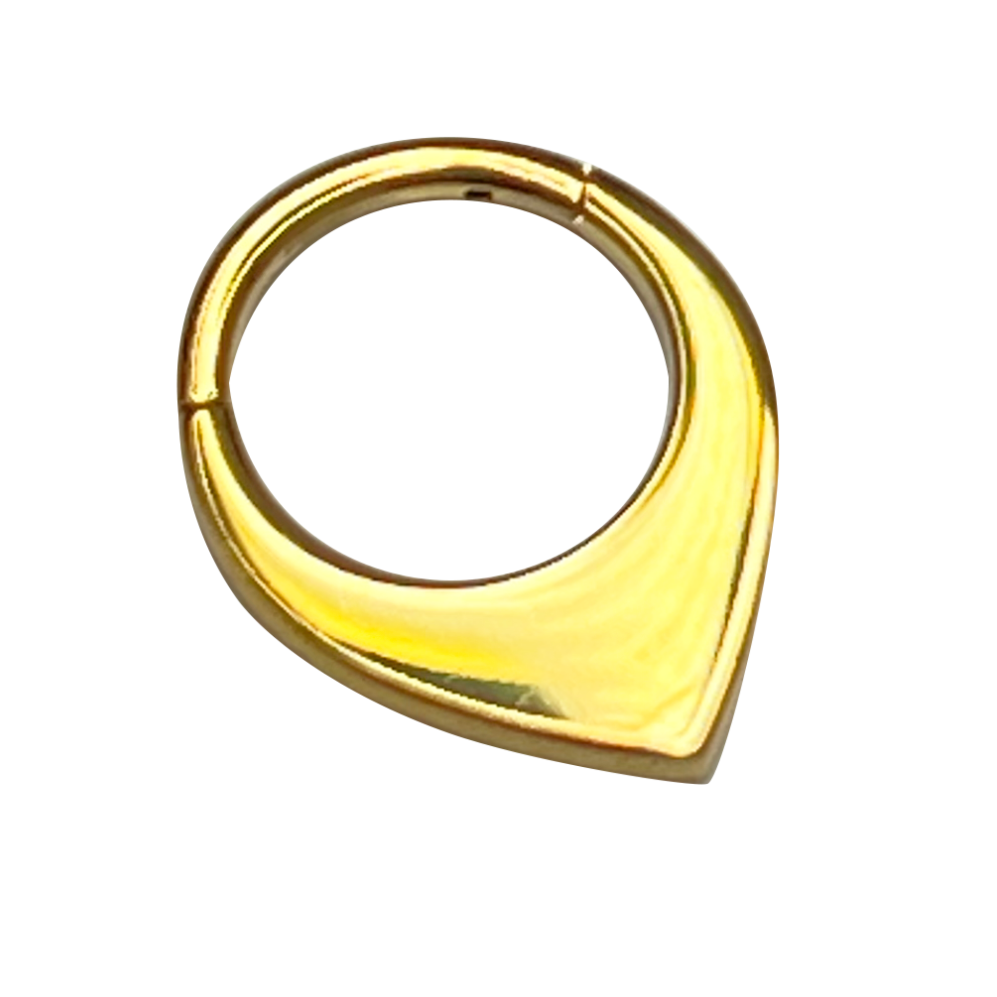Daria - Titanium Clicker Ring F136 - Gold Finish - 1.2*8mm