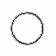 Agate - Titanium Clicker Ring F136 - Silver Finish - 0.8*8mm