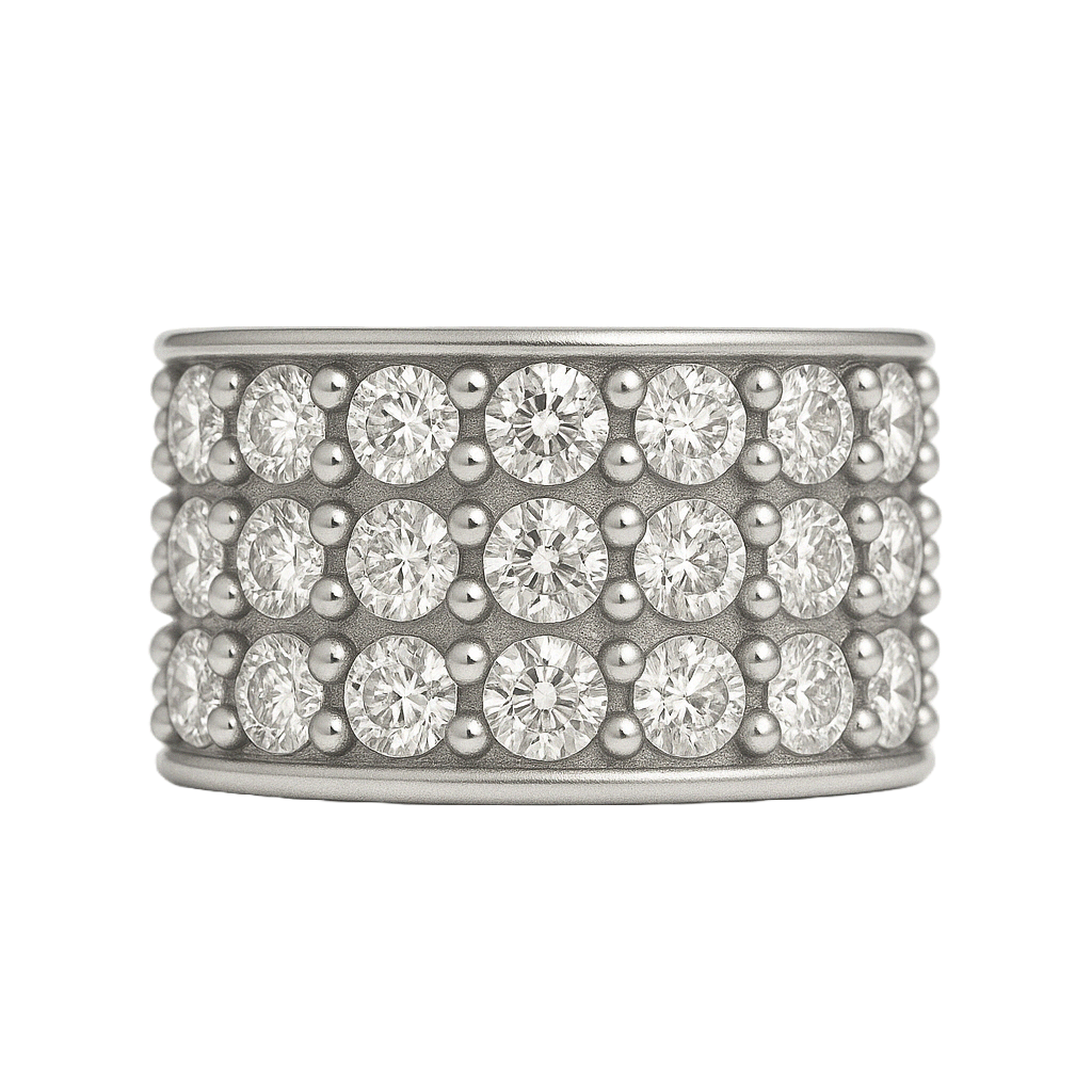 Amber - Titanium Clicker Ring F136 - Silver Finish - 1.2*8mm - White Zircon