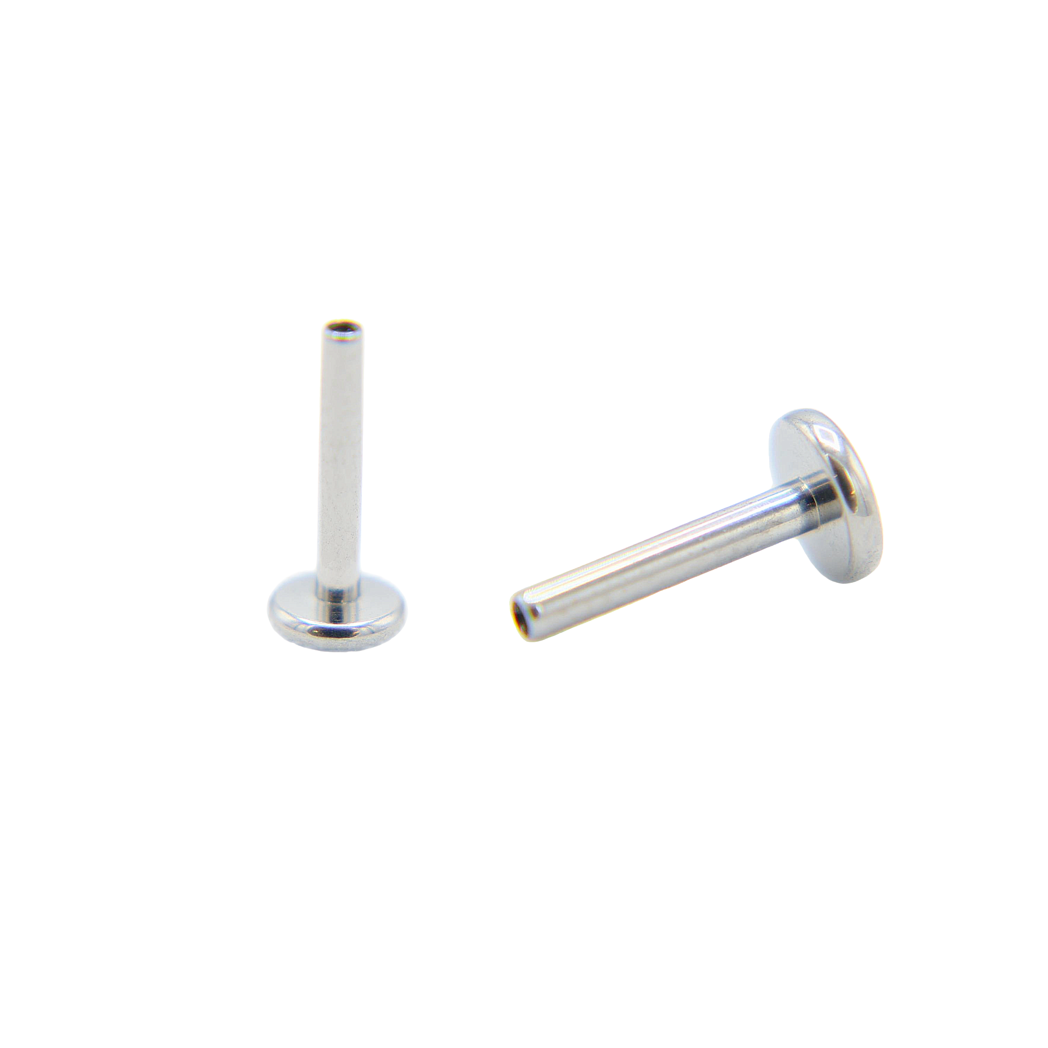 Esther - Labret Titanium F136 Threaded Base Bar - Silver Finish - 1.2*10+4mm