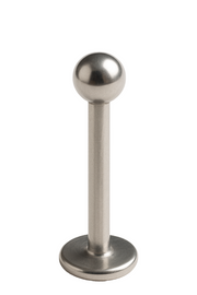 Ines - Labret Filetage Externe - Finition Argent - 1.2*12*3mm - 5 pcs