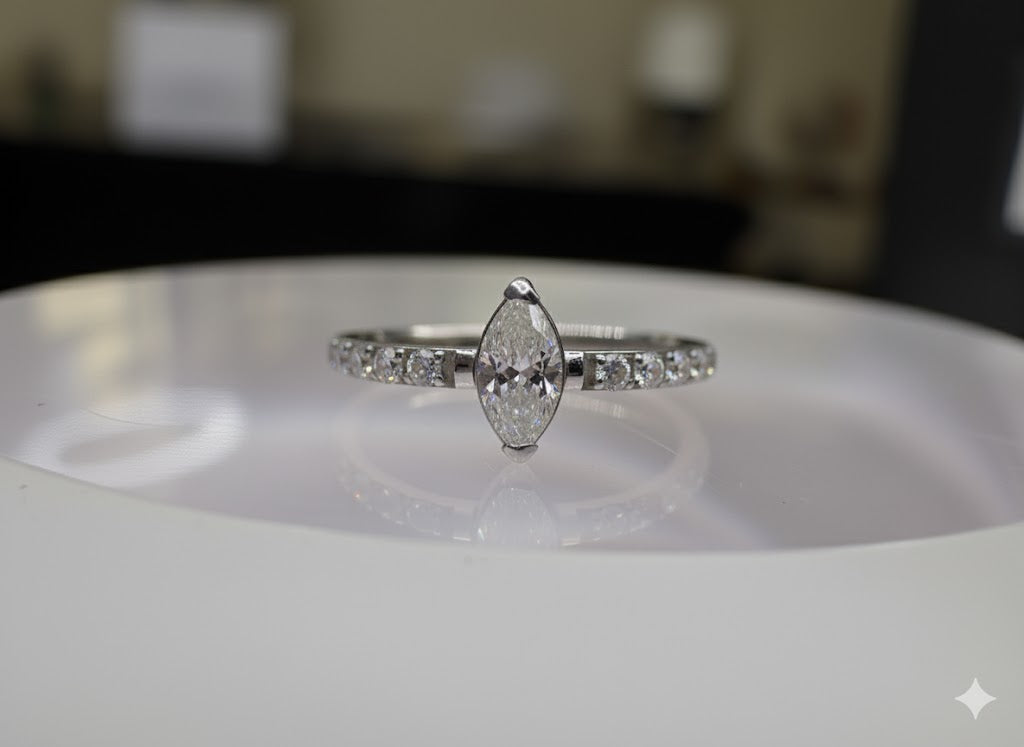 Evangeline - Anneau Clicker - Finition Sylver - 1.2*10 mm - Zircon Blanc