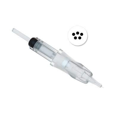 Module Amiea à twist en plastique, aiguille en acier chirurgical stérile à usage unique pour pigmentation aréoles mammaires.