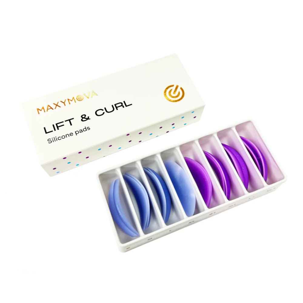 Bigoudis silicone pailette Lift & Curls Maxymova, Bigoudis rehaussement de cils, bidougis en silicone