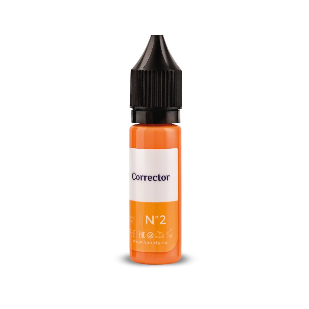 Encre pour maquillage permanent, sourcils, pigment, Corrector N1, correcteur orange