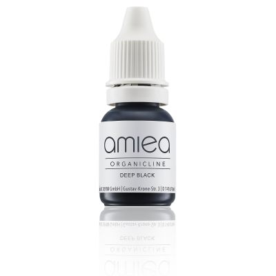 Flacon de pigment Amiea de 10ml avec un capuchon blanc à visse pour une hygiène optimale.