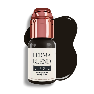 Flacon de pigment Perma Blend de 15ml avec un capuchon rose métallisé à clip pour une hygiène optimale.