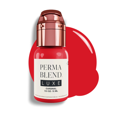 Flacon de pigment Perma Blend de 15ml avec un capuchon rose métallisé à clip pour une hygiène optimale.