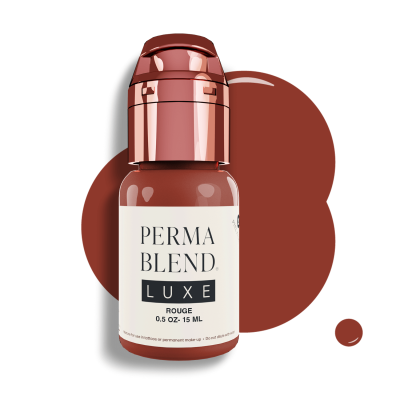 Flacon de pigment Perma Blend de 15ml avec un capuchon rose métallisé à clip pour une hygiène optimale.