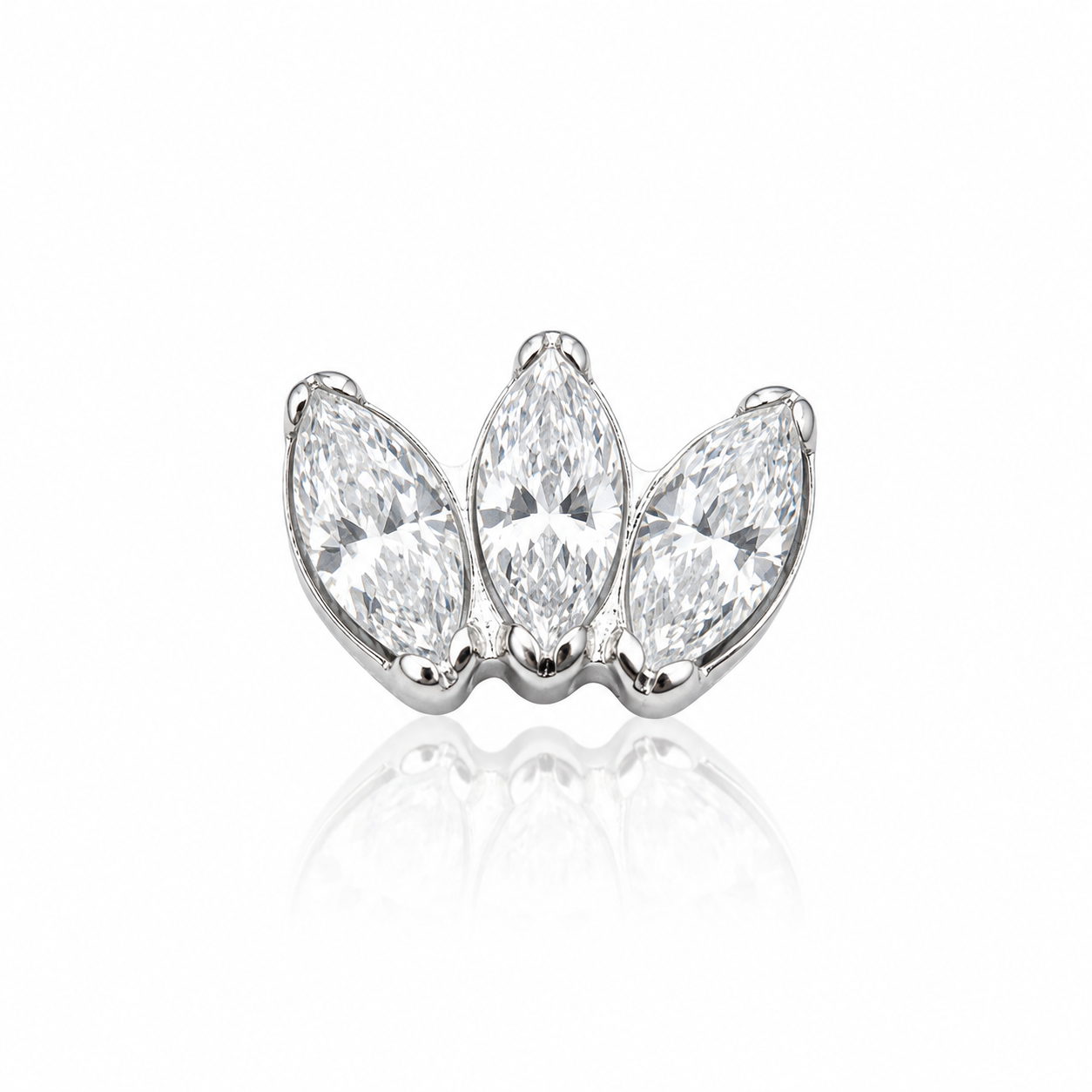 Sonia - Labret Filetage Interne - Finition Argent - M0.9(16G)