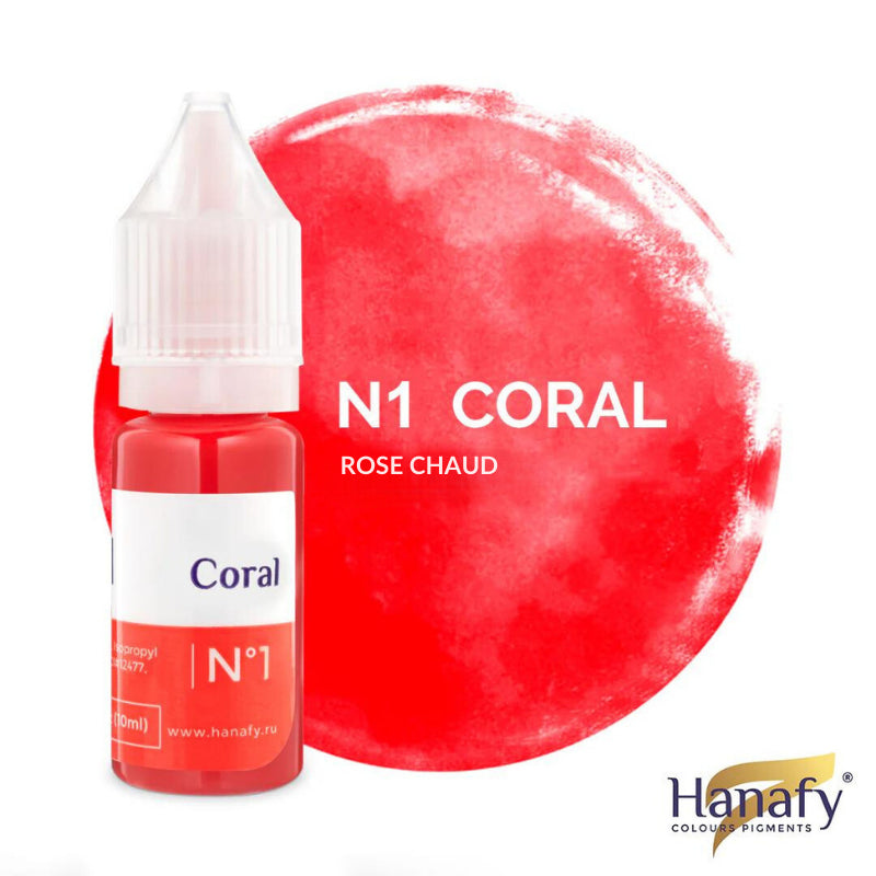 N°1 Coral - Pigment Hanafy - 10 ml - Non REACH