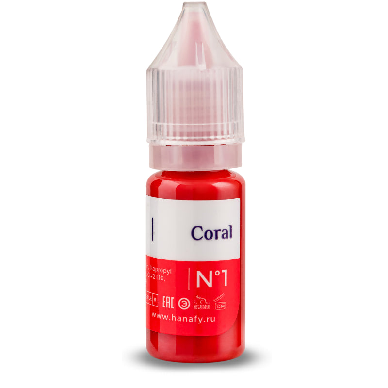 N°1 Coral - Pigment Hanafy - 10 ml - Non REACH