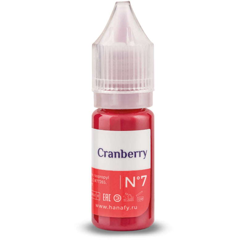 N°7 Cranberry - Pigment Hanafy - 10 ml - Non REACH