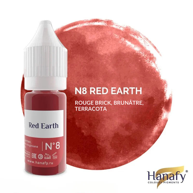 N°8 Red Earth - Pigment Hanafy - 10 ml - Non REACH