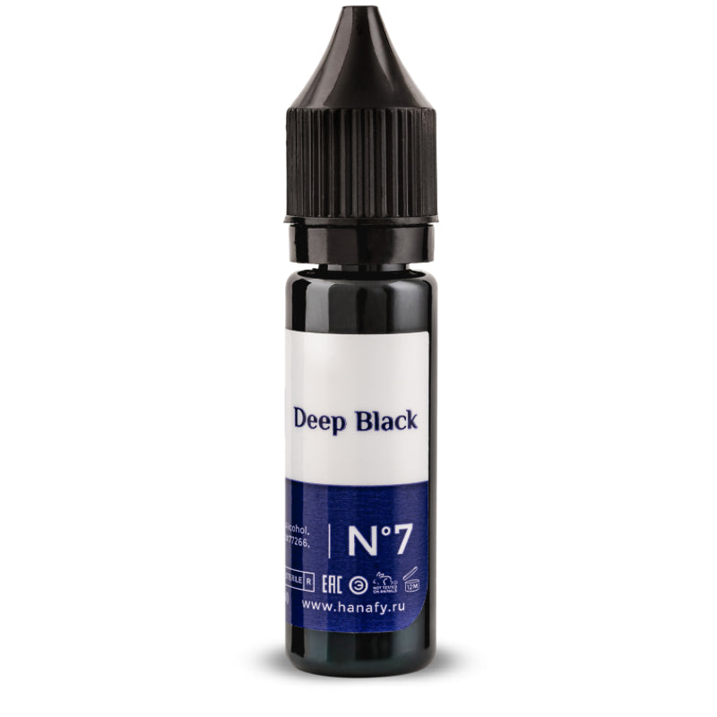 N°7 Deep Black - Pigment Hanafy - 15 ml - Non REACH