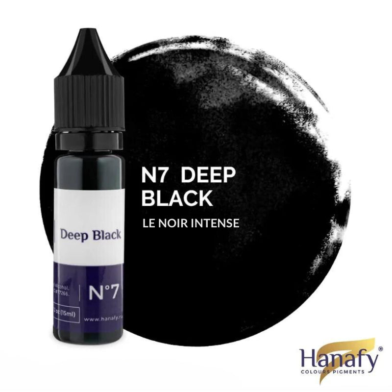 N°7 Deep Black - Pigment Hanafy - 15 ml - Non REACH