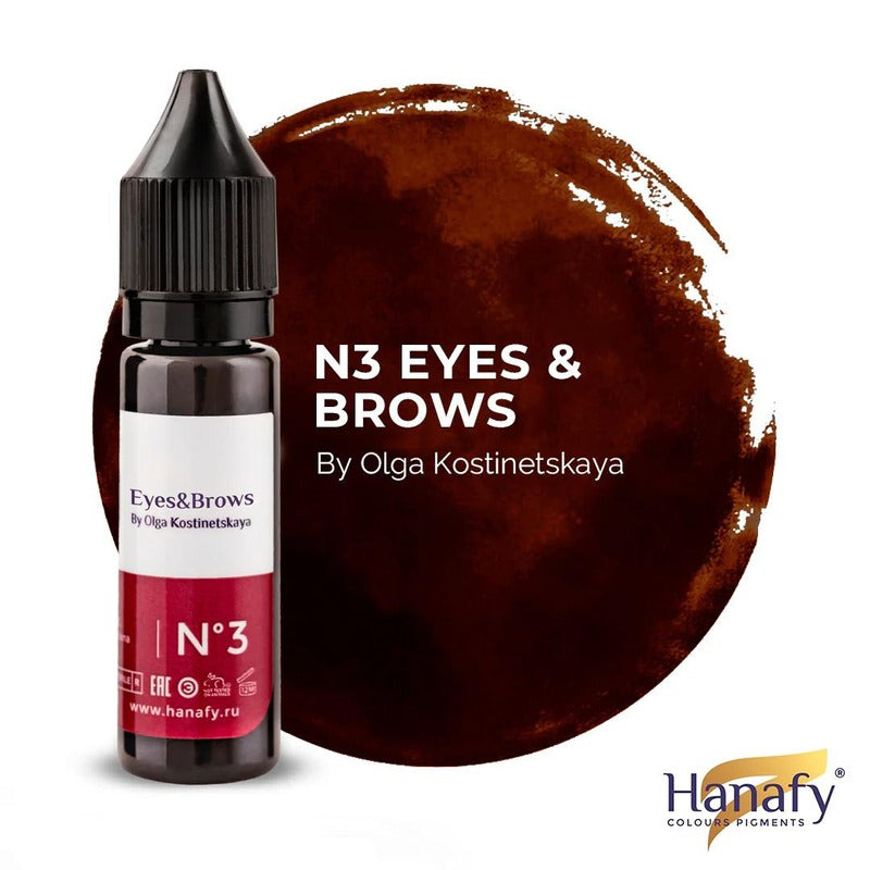 N°3 Eyes and Brows by O.K. - Pigment Hanafy - 15 ml - Non REACH