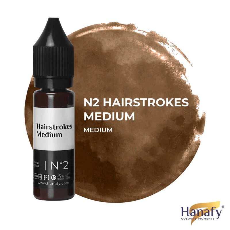 N°2 Medium Hairstrokes - Pigment Hanafy - 15 ml - Non REACH