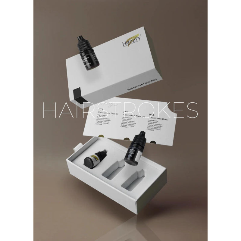 Mini set sourcils - Hairstrokes - Pigment Hanafy - 3 ml - Non REACH