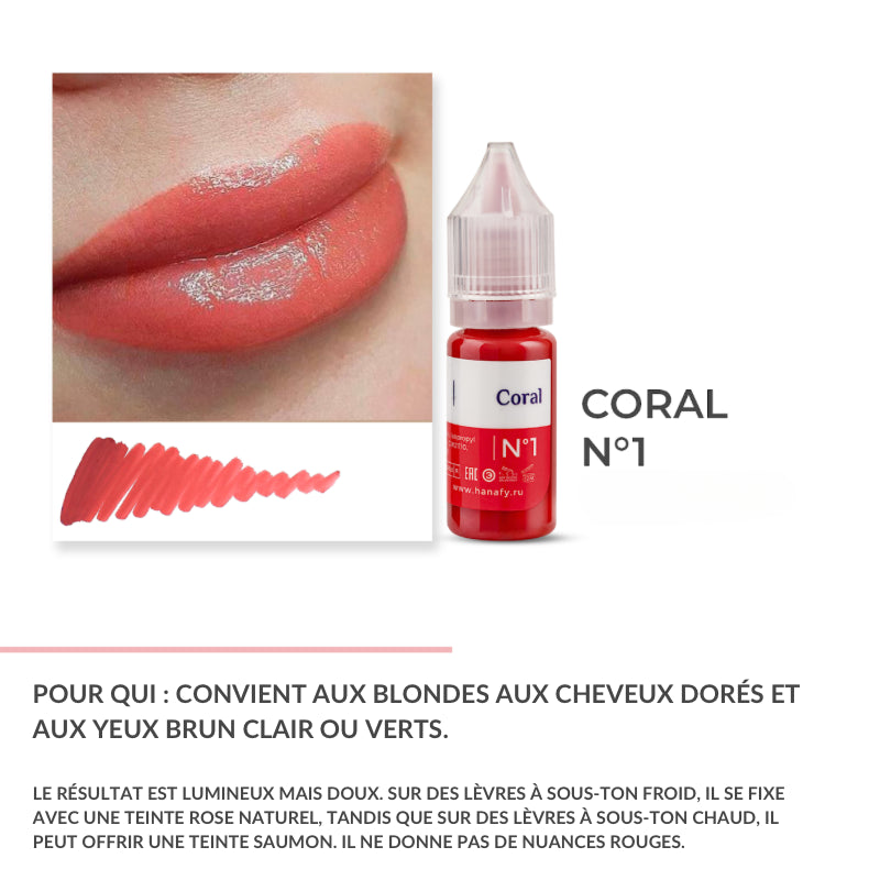 N°1 Coral - Pigment Hanafy - 10 ml - Non REACH