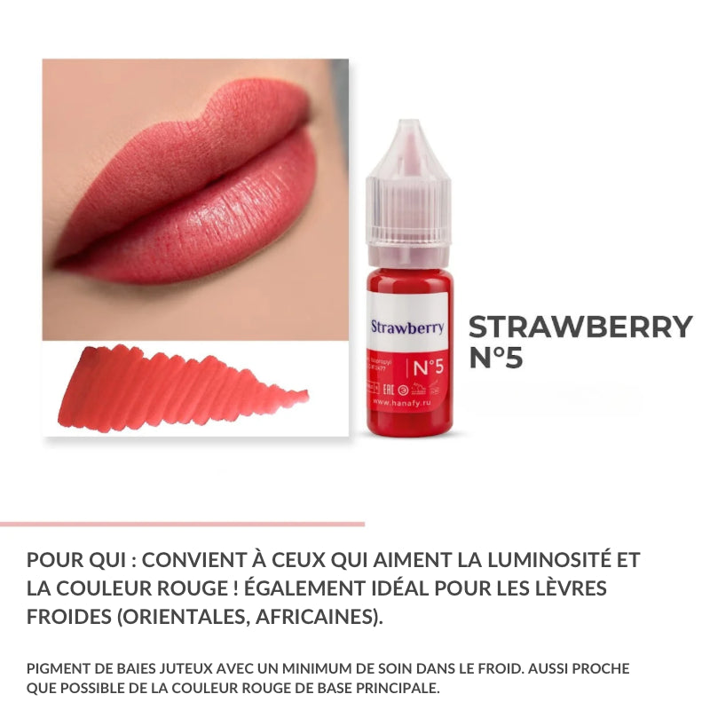 N°5 Strawberry - Pigment Hanafy - 10 ml - Non REACH