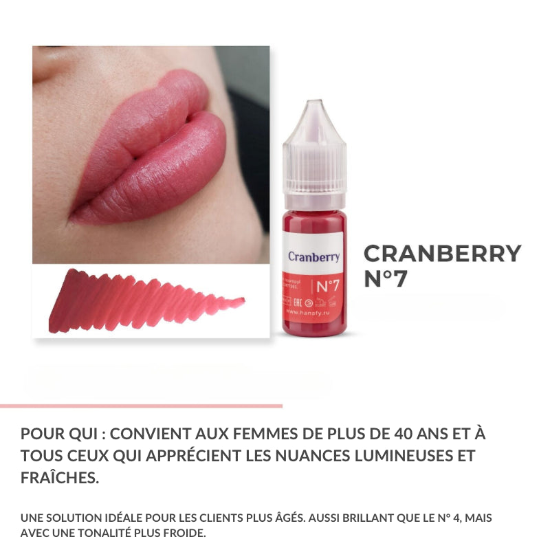 N°7 Cranberry - Pigment Hanafy - 10 ml - Non REACH