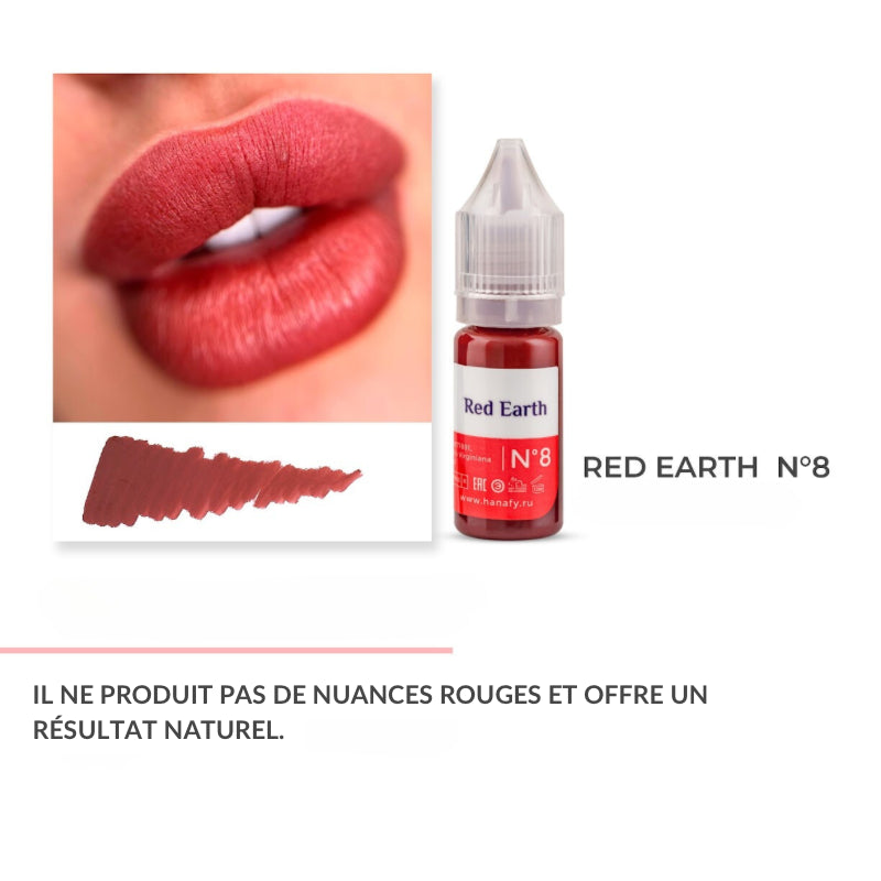 N°8 Red Earth - Pigment Hanafy - 10 ml - Non REACH