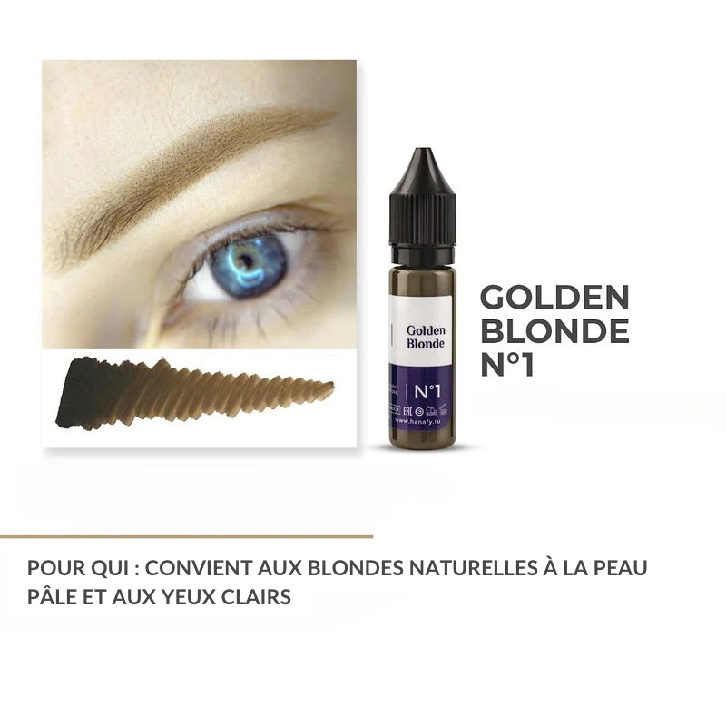 N°1 Golden Blonde - Pigment Hanafy - 15 ml - Non REACH