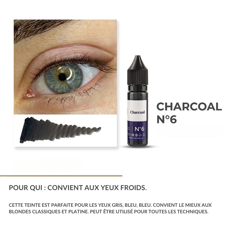 N°6 Charcoal - Pigment Hanafy - 15 ml - Non REACH