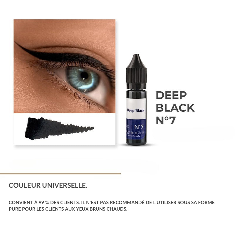 N°7 Deep Black - Pigment Hanafy - 15 ml - Non REACH