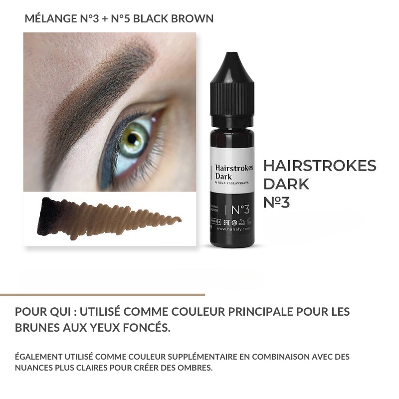 N°3 Dark Hairstrokes - Pigment Hanafy - 15 ml - Non REACH