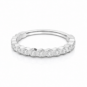 Aurore - Titanium Clicker Ring F136 - Gold Finish - 1.2*8mm - White Zircon
