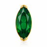 Maren - Labret Filetage Interne - Finition Or - 1.2*8mm - Zircon Vert