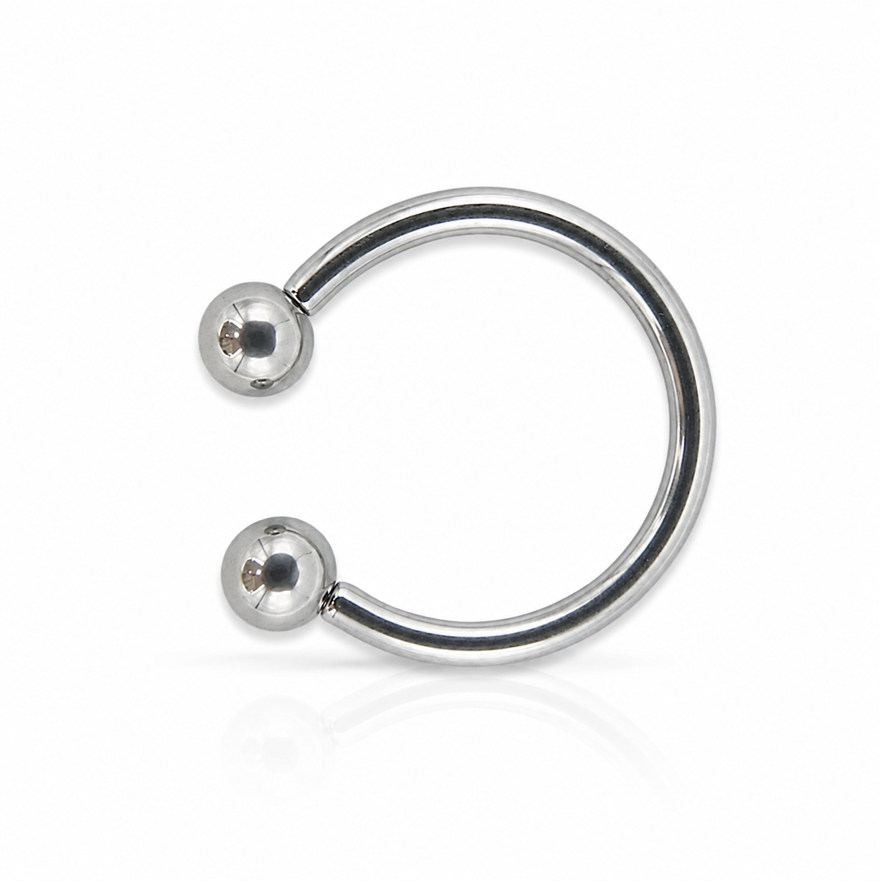 Nessa - Fer À Cheval - Filetage Externe - Finition Argent - 1.2*10+3 mm