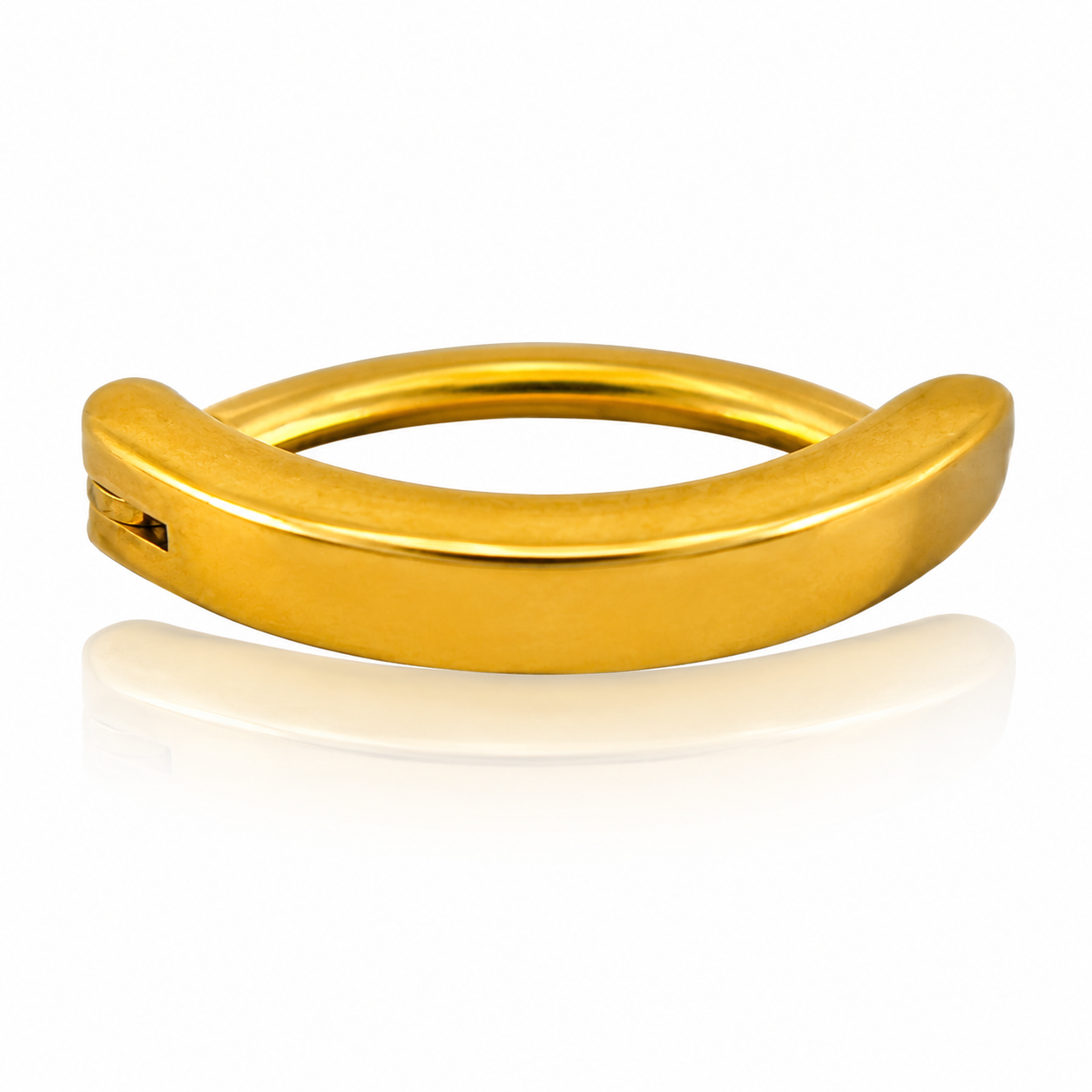Saskia - Nombril Oval Bumpy - Finition Or - 1.6*10mm