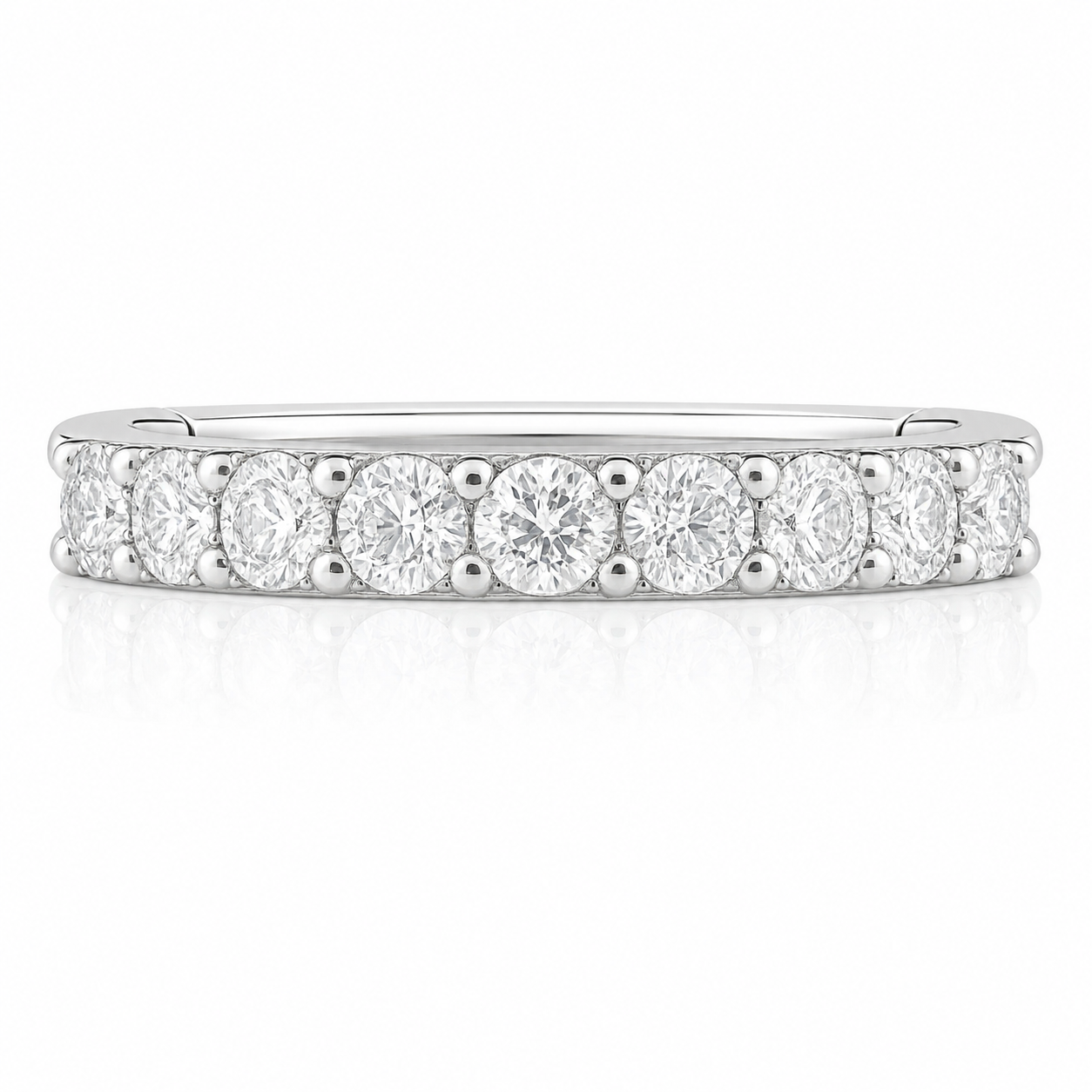 Iliana - Anneau Clicker - Finition Argent - 1.2*8mm - Zircon Blanc