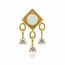 Sofia - Labret Titane F136 - Finition Or - Opale