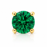 Liora - Labret Filetage Interne - Finition Or - 1.2*8*2.5mm - Zircon vert