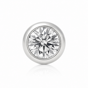 Kaia - Labret Filetage Interne - Finition Argent - 1.2*8*3mm - Zircon Blanc
