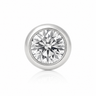 Kaia - Labret Filetage Interne - Finition Argent - 1.2*8*3mm - Zircon Blanc