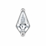 Aurélia - Labret Filetage Interne - Finition Argent - 0.9 * 8 mm - Zircon Blanc