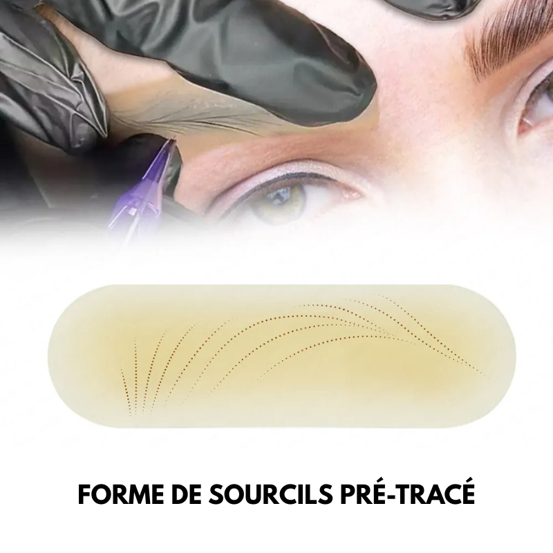 Patchs silicones pour sourcils avec pré-tracé - 5 Paires