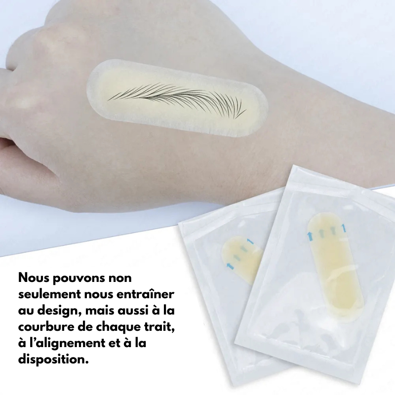 Patchs silicones pour sourcils vierge - 10 Unités
