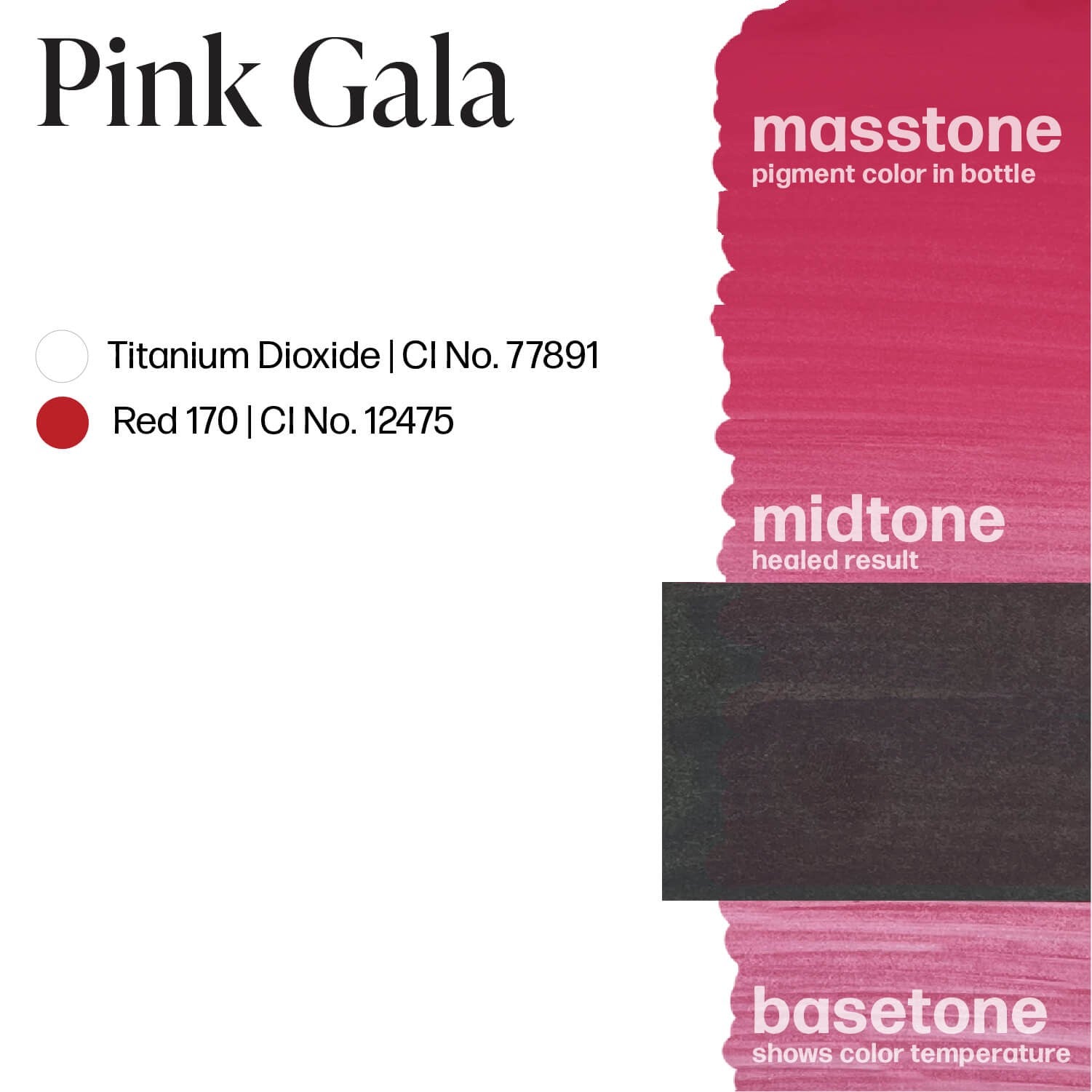 PINK GALA - Pigment pour maquillage permanent - 15ml