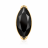 Maren - Labret Filetage Interne - Finition Or - 1.2*8mm - Zircon Noir
